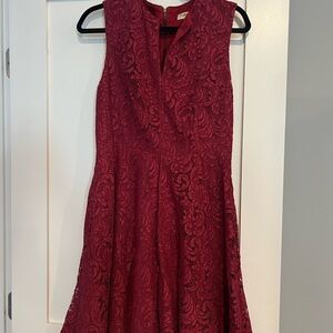 Burberry London Lace Dress - Deep Pink